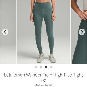 Lululemon Wunder Train High-Rise Tights 28”